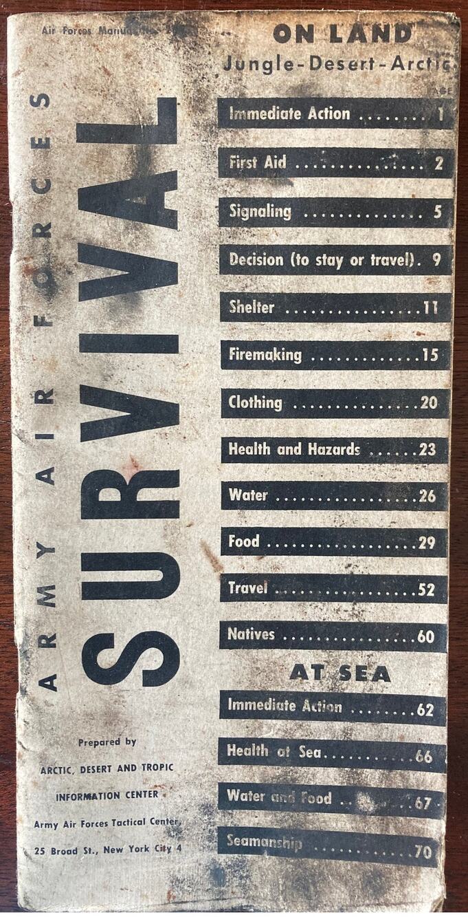 Army Air Forces Survival handbook